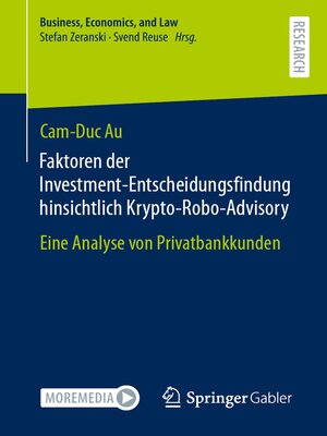 cover image of Faktoren der Investment-Entscheidungsfindung hinsichtlich Krypto-Robo-Advisory